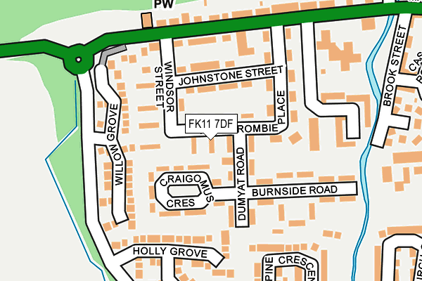 FK11 7DF map - OS OpenMap – Local (Ordnance Survey) FK11 7DF map - OS OpenMap – Local (Ordnance Survey)