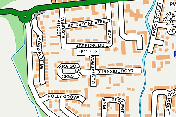 FK11 7DG map - OS OpenMap – Local (Ordnance Survey) FK11 7DG map - OS OpenMap – Local (Ordnance Survey)
