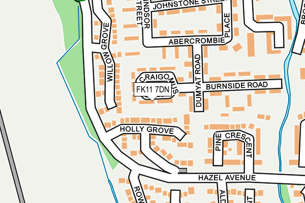 FK11 7DN map - OS OpenMap – Local (Ordnance Survey) FK11 7DN map - OS OpenMap – Local (Ordnance Survey)