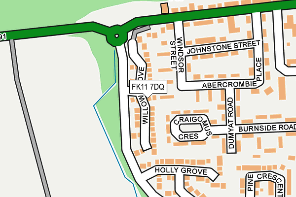 FK11 7DQ map - OS OpenMap – Local (Ordnance Survey) FK11 7DQ map - OS OpenMap – Local (Ordnance Survey)