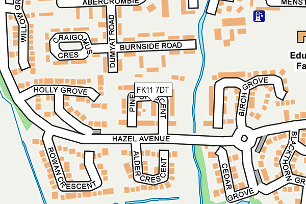 FK11 7DT map - OS OpenMap – Local (Ordnance Survey) FK11 7DT map - OS OpenMap – Local (Ordnance Survey)