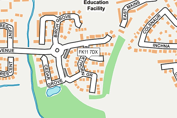FK11 7DX map - OS OpenMap – Local (Ordnance Survey) FK11 7DX map - OS OpenMap – Local (Ordnance Survey)