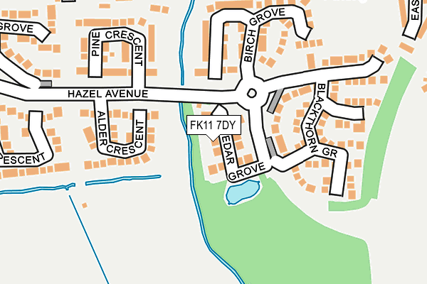 FK11 7DY map - OS OpenMap – Local (Ordnance Survey) FK11 7DY map - OS OpenMap – Local (Ordnance Survey)