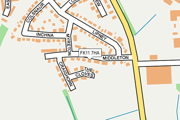FK11 7HA map - OS OpenMap – Local (Ordnance Survey) FK11 7HA map - OS OpenMap – Local (Ordnance Survey)