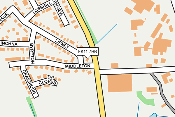 FK11 7HB map - OS OpenMap – Local (Ordnance Survey) FK11 7HB map - OS OpenMap – Local (Ordnance Survey)