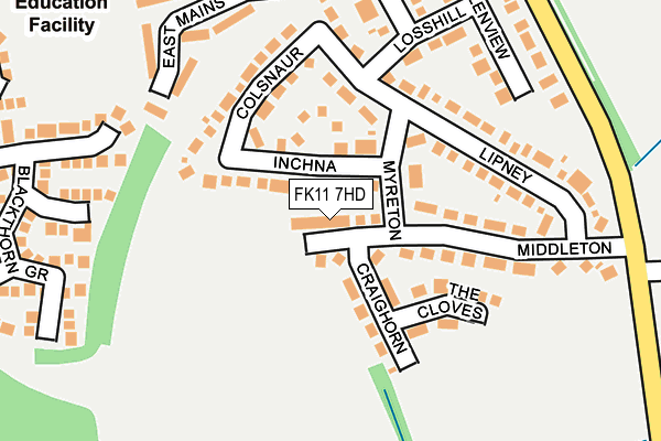 FK11 7HD map - OS OpenMap – Local (Ordnance Survey) FK11 7HD map - OS OpenMap – Local (Ordnance Survey)