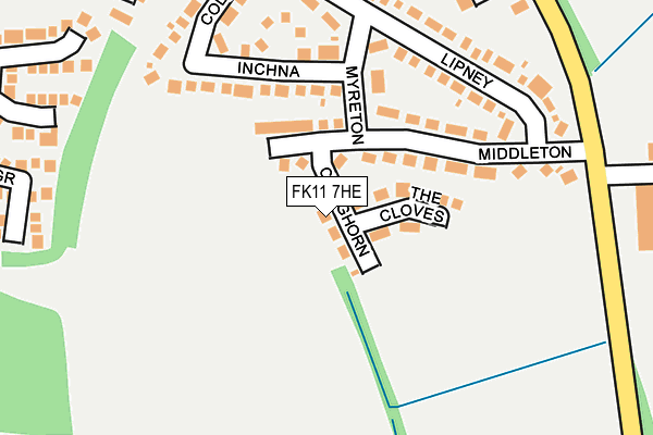 FK11 7HE map - OS OpenMap – Local (Ordnance Survey) FK11 7HE map - OS OpenMap – Local (Ordnance Survey)