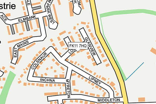 FK11 7HQ map - OS OpenMap – Local (Ordnance Survey) FK11 7HQ map - OS OpenMap – Local (Ordnance Survey)