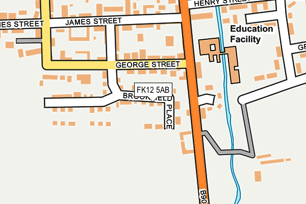 FK12 5AB map - OS OpenMap – Local (Ordnance Survey) FK12 5AB map - OS OpenMap – Local (Ordnance Survey)