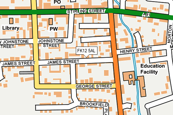 FK12 5AL map - OS OpenMap – Local (Ordnance Survey) FK12 5AL map - OS OpenMap – Local (Ordnance Survey)