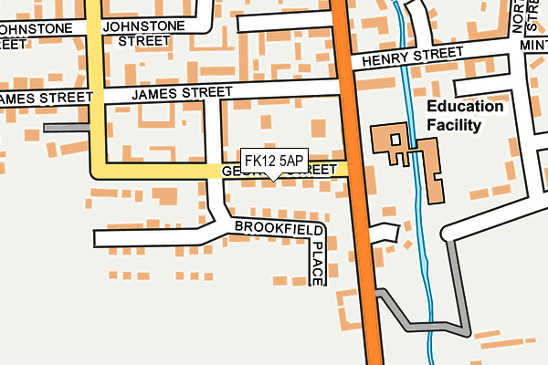 FK12 5AP map - OS OpenMap – Local (Ordnance Survey) FK12 5AP map - OS OpenMap – Local (Ordnance Survey)
