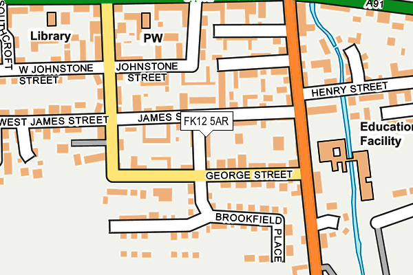 FK12 5AR map - OS OpenMap – Local (Ordnance Survey) FK12 5AR map - OS OpenMap – Local (Ordnance Survey)
