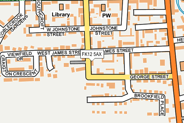 FK12 5AX map - OS OpenMap – Local (Ordnance Survey) FK12 5AX map - OS OpenMap – Local (Ordnance Survey)