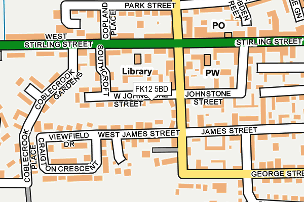 FK12 5BD map - OS OpenMap – Local (Ordnance Survey) FK12 5BD map - OS OpenMap – Local (Ordnance Survey)