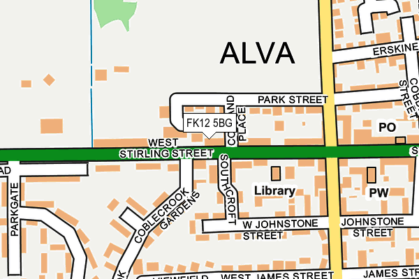 FK12 5BG map - OS OpenMap – Local (Ordnance Survey)