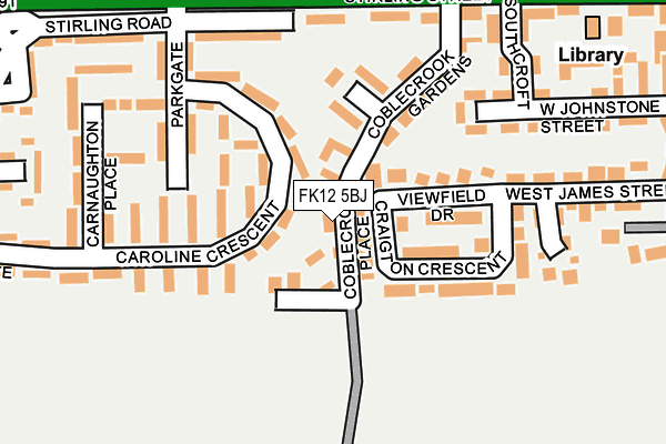 FK12 5BJ map - OS OpenMap – Local (Ordnance Survey) FK12 5BJ map - OS OpenMap – Local (Ordnance Survey)