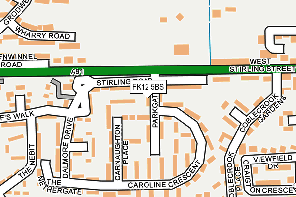 FK12 5BS map - OS OpenMap – Local (Ordnance Survey) FK12 5BS map - OS OpenMap – Local (Ordnance Survey)