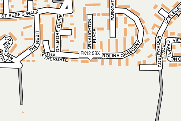 FK12 5BX map - OS OpenMap – Local (Ordnance Survey) FK12 5BX map - OS OpenMap – Local (Ordnance Survey)