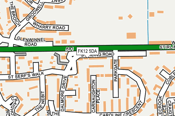 FK12 5DA map - OS OpenMap – Local (Ordnance Survey) FK12 5DA map - OS OpenMap – Local (Ordnance Survey)