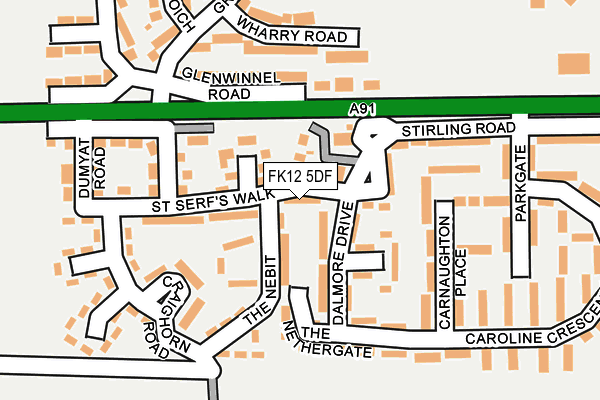 FK12 5DF map - OS OpenMap – Local (Ordnance Survey) FK12 5DF map - OS OpenMap – Local (Ordnance Survey)