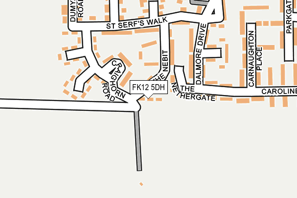 FK12 5DH map - OS OpenMap – Local (Ordnance Survey) FK12 5DH map - OS OpenMap – Local (Ordnance Survey)