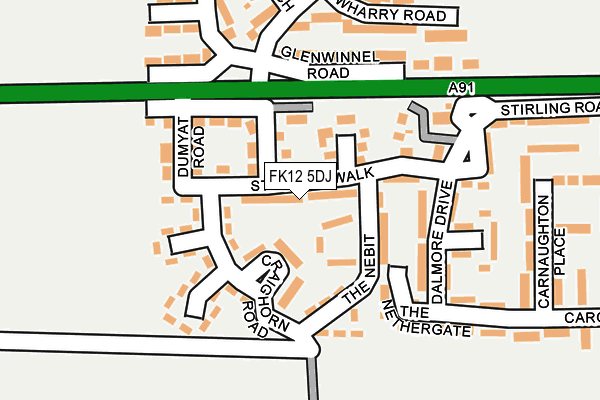FK12 5DJ map - OS OpenMap – Local (Ordnance Survey) FK12 5DJ map - OS OpenMap – Local (Ordnance Survey)