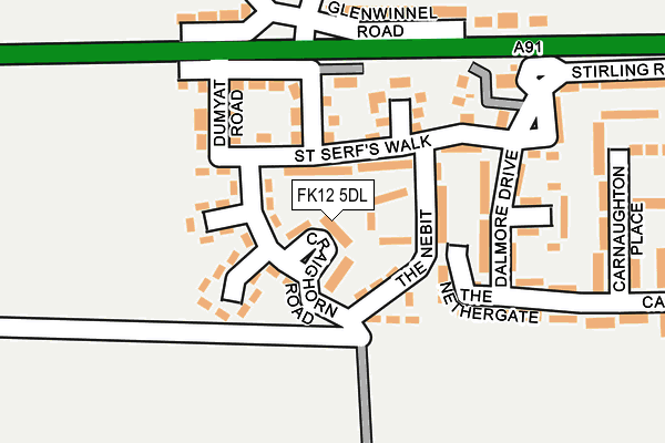 FK12 5DL map - OS OpenMap – Local (Ordnance Survey) FK12 5DL map - OS OpenMap – Local (Ordnance Survey)