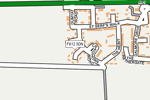 FK12 5DN map - OS OpenMap – Local (Ordnance Survey) FK12 5DN map - OS OpenMap – Local (Ordnance Survey)