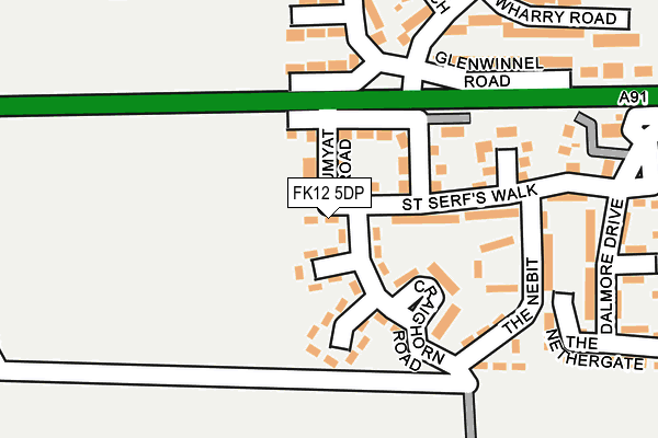 FK12 5DP map - OS OpenMap – Local (Ordnance Survey) FK12 5DP map - OS OpenMap – Local (Ordnance Survey)