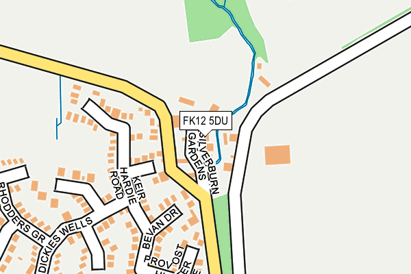 FK12 5DU map - OS OpenMap – Local (Ordnance Survey) FK12 5DU map - OS OpenMap – Local (Ordnance Survey)