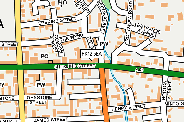 FK12 5EA map - OS OpenMap – Local (Ordnance Survey) FK12 5EA map - OS OpenMap – Local (Ordnance Survey)