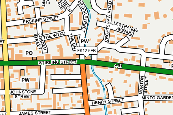FK12 5EB map - OS OpenMap – Local (Ordnance Survey) FK12 5EB map - OS OpenMap – Local (Ordnance Survey)