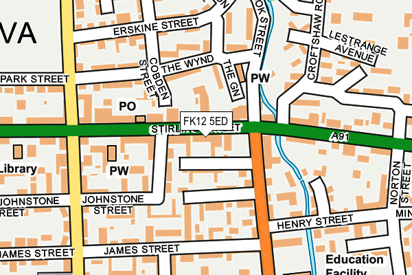 FK12 5ED map - OS OpenMap – Local (Ordnance Survey) FK12 5ED map - OS OpenMap – Local (Ordnance Survey)