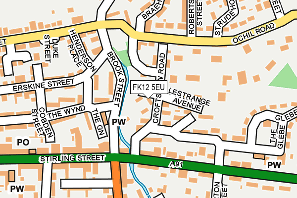 FK12 5EU map - OS OpenMap – Local (Ordnance Survey) FK12 5EU map - OS OpenMap – Local (Ordnance Survey)