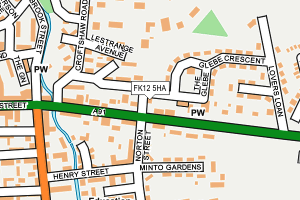 FK12 5HA map - OS OpenMap – Local (Ordnance Survey) FK12 5HA map - OS OpenMap – Local (Ordnance Survey)