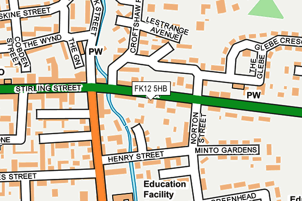 FK12 5HB map - OS OpenMap – Local (Ordnance Survey) FK12 5HB map - OS OpenMap – Local (Ordnance Survey)