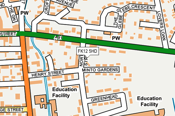 FK12 5HD map - OS OpenMap – Local (Ordnance Survey) FK12 5HD map - OS OpenMap – Local (Ordnance Survey)