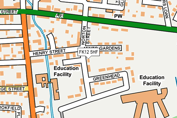 FK12 5HF map - OS OpenMap – Local (Ordnance Survey) FK12 5HF map - OS OpenMap – Local (Ordnance Survey)