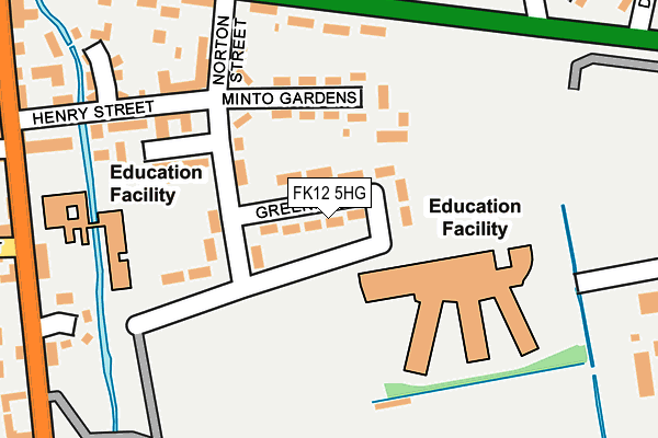 FK12 5HG map - OS OpenMap – Local (Ordnance Survey) FK12 5HG map - OS OpenMap – Local (Ordnance Survey)