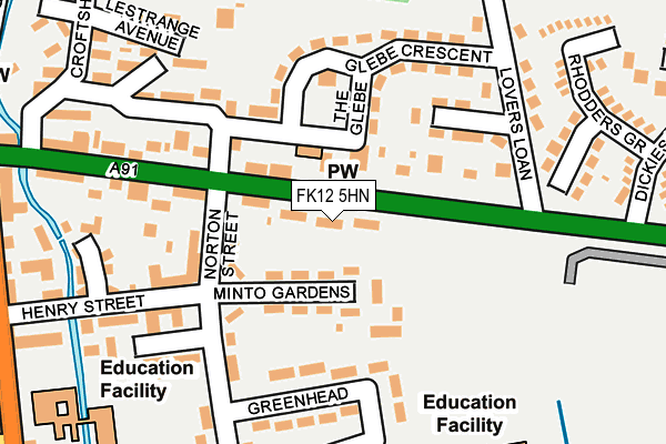 FK12 5HN map - OS OpenMap – Local (Ordnance Survey) FK12 5HN map - OS OpenMap – Local (Ordnance Survey)
