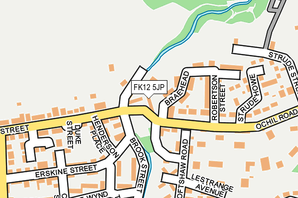 FK12 5JP map - OS OpenMap – Local (Ordnance Survey) FK12 5JP map - OS OpenMap – Local (Ordnance Survey)