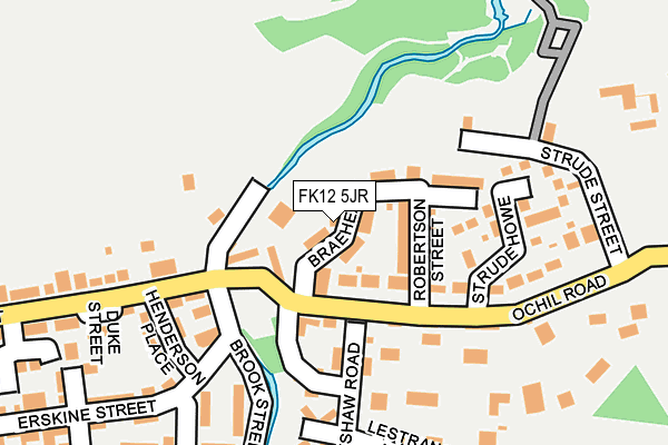 FK12 5JR map - OS OpenMap – Local (Ordnance Survey) FK12 5JR map - OS OpenMap – Local (Ordnance Survey)