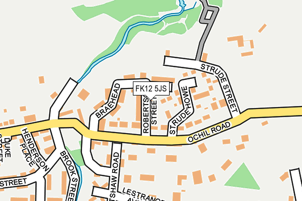 FK12 5JS map - OS OpenMap – Local (Ordnance Survey) FK12 5JS map - OS OpenMap – Local (Ordnance Survey)
