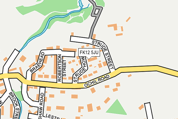 FK12 5JU map - OS OpenMap – Local (Ordnance Survey)