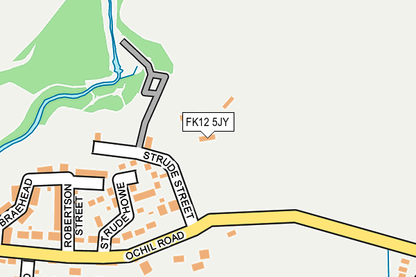 FK12 5JY map - OS OpenMap – Local (Ordnance Survey)