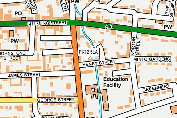 FK12 5LA map - OS OpenMap – Local (Ordnance Survey) FK12 5LA map - OS OpenMap – Local (Ordnance Survey)