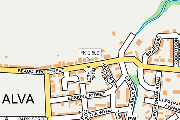 FK12 5LD map - OS OpenMap – Local (Ordnance Survey) FK12 5LD map - OS OpenMap – Local (Ordnance Survey)
