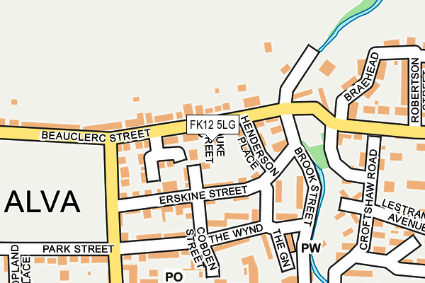 FK12 5LG map - OS OpenMap – Local (Ordnance Survey) FK12 5LG map - OS OpenMap – Local (Ordnance Survey)
