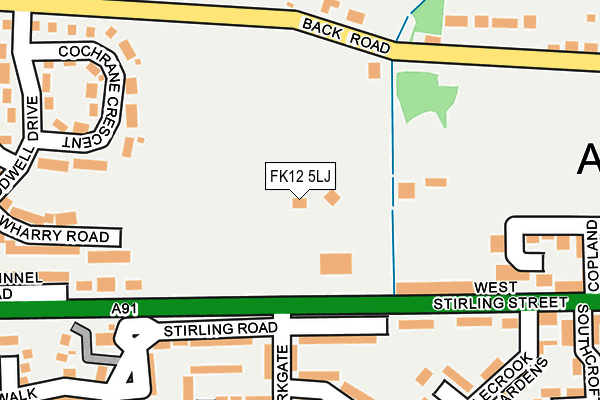 FK12 5LJ map - OS OpenMap – Local (Ordnance Survey) FK12 5LJ map - OS OpenMap – Local (Ordnance Survey)