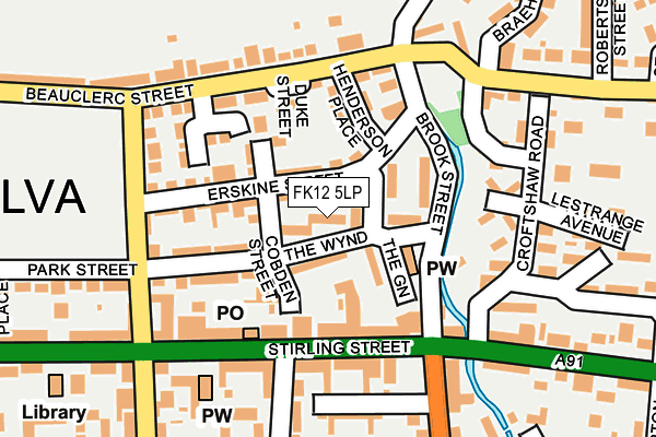 FK12 5LP map - OS OpenMap – Local (Ordnance Survey) FK12 5LP map - OS OpenMap – Local (Ordnance Survey)